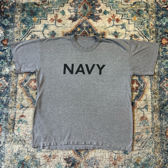 Vintage U.S NAVY Spellout T-shirt Size XL - Picture 1 of 5